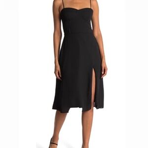 Elegant Black Midi Dress